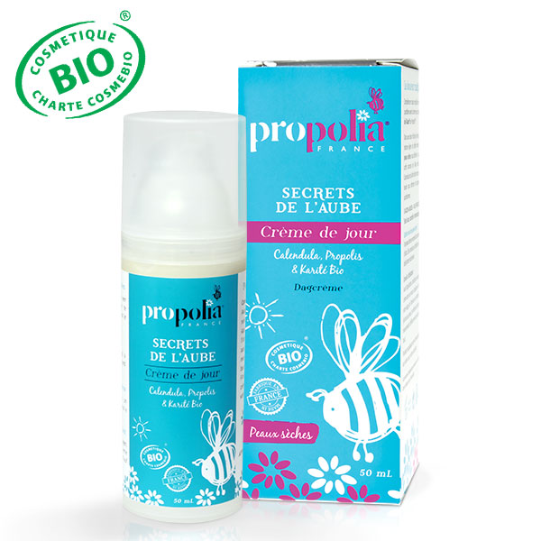 Crème de jour peaux sèches Aloès, Karité et Propolis