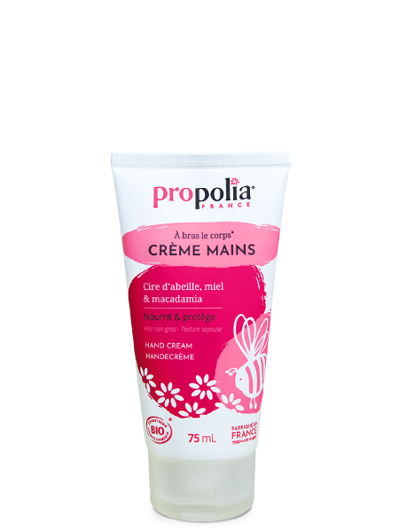 Crème de mains BIO cire d'abeille, miel et macadamia