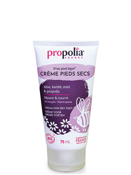 Crème pieds secs, Aloe, karité, miel et propolis