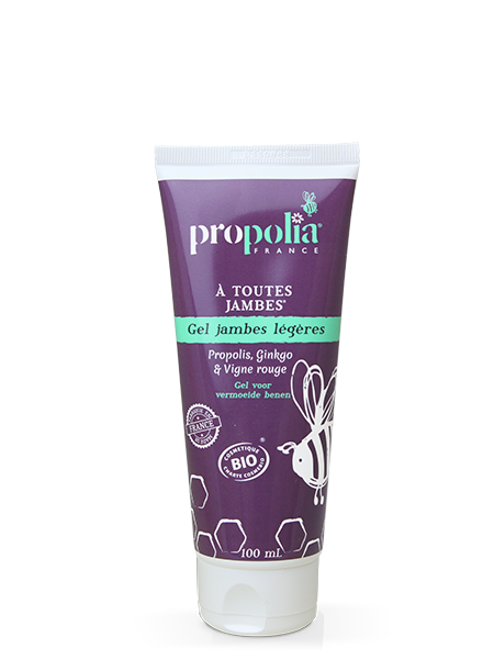 Gel jambes légères Propolia, propolis, ginko et vigne rouge