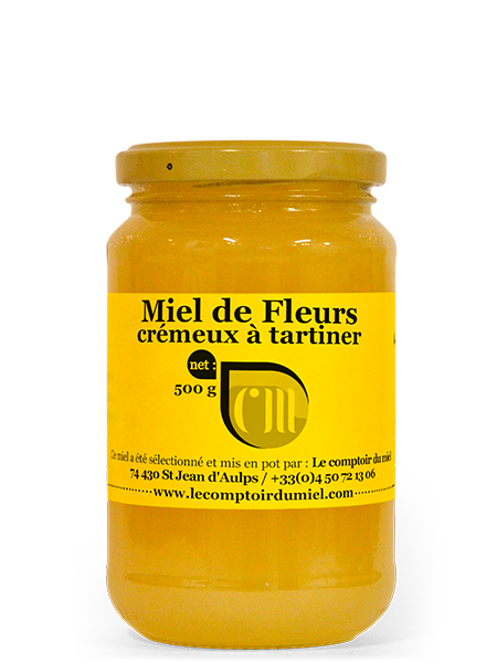 miel-fleurs-cremeux-1kg Miel de Fleurs Crémeux à tartiner : 1kg