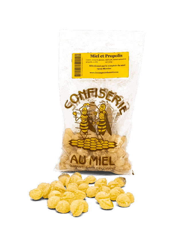 Honey and propolis balls in 200 gram bags