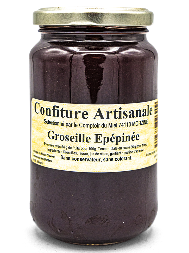 Confiture artisanale de Groseille épépinée pot de 430g