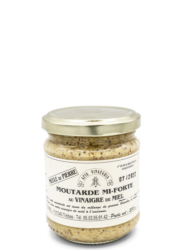 Moutarde mi-forte au Vinaigre de Miel