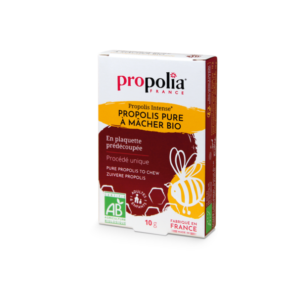 Propolis BIO pure à mâcher en plaquette prédécoupée
