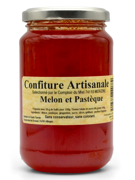 Confiture artisanale Melon et Pastèque