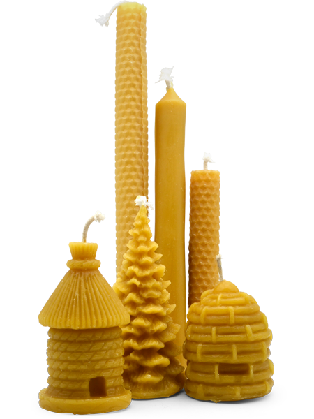 Bougies à la cire d'abeille
