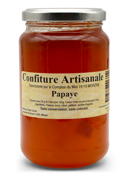 Confiture artisanale de Papaye