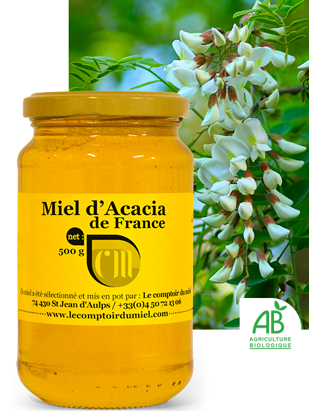 Miel d'Acacia bio de France
